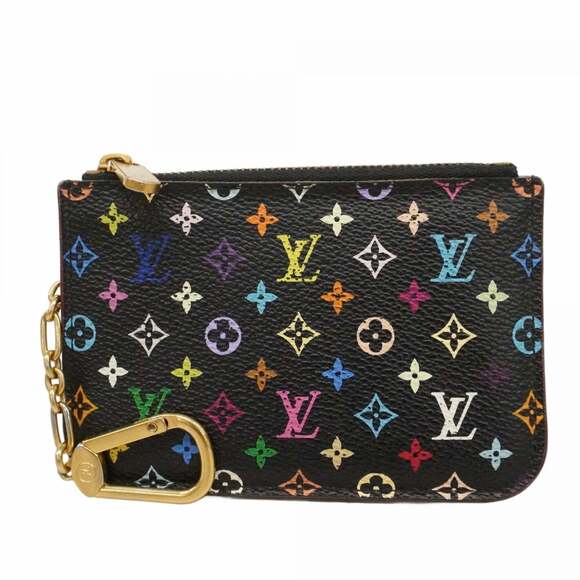 LOUIS VUITTON Accessories - Louis Vuitton Monogram Multicolor Pochette Clé M60279 Noir Violet (Women's Wa...